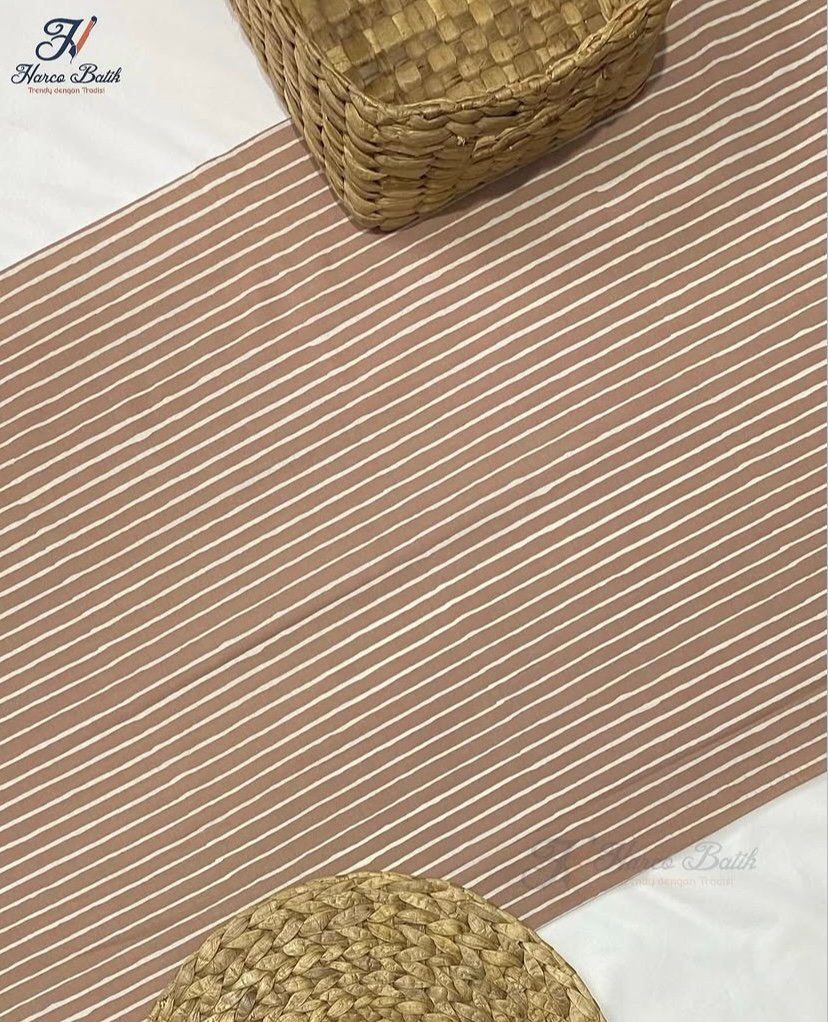 Kain Batik Cap Harco Motif Salur lurik