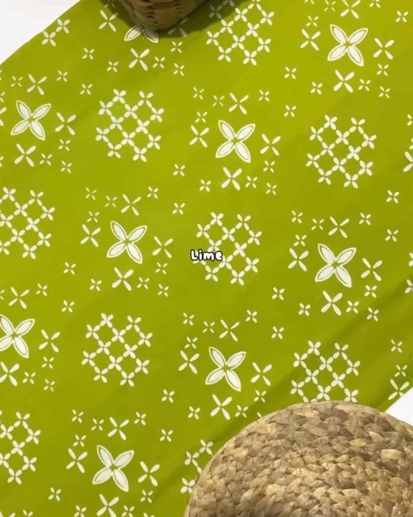 Kain Batik Cap Harco Motif Kawung Pagar