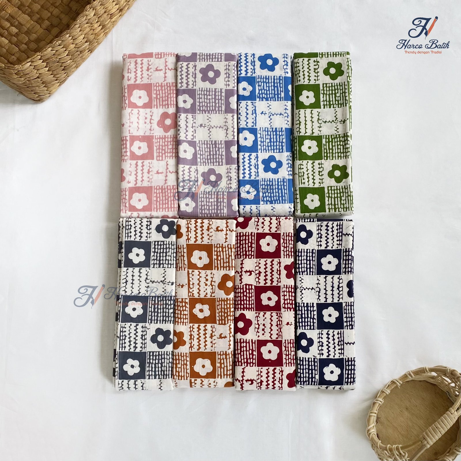 Batik Cap Kain Batik Cap Harco Motif Sakura Ayu