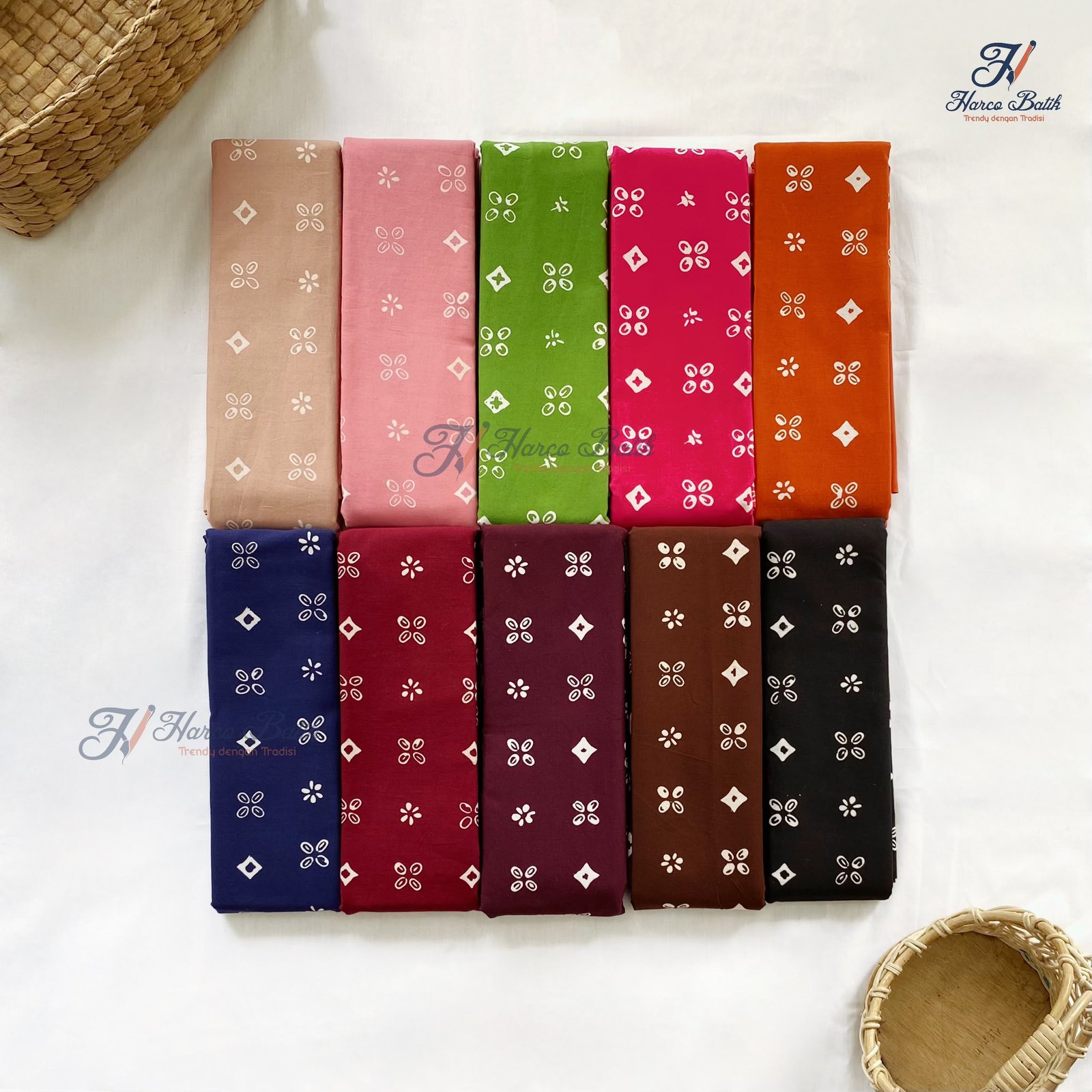 Batik Cap Kain batik cap harco motif truntum diamond