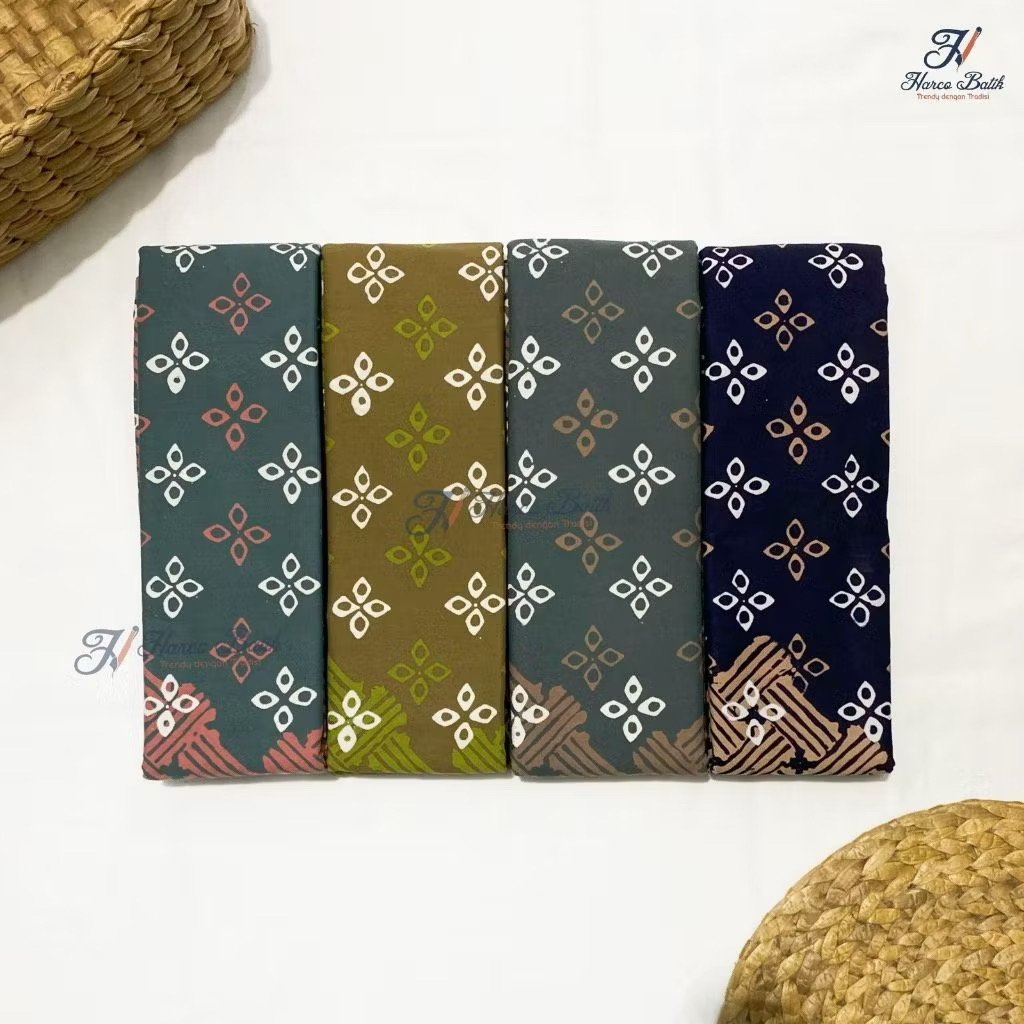 Batik Cap Kain batik harco motif 2 warna diamond angkin