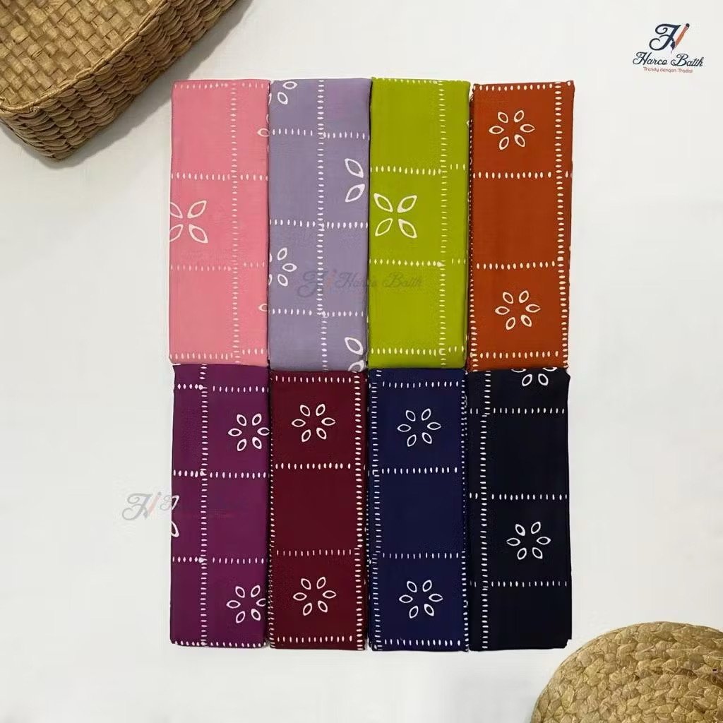 Batik Cap Kain batik cap harco motif sashiko berlian